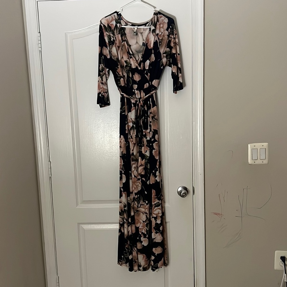 Pink Blush- maternity- baby shower dress